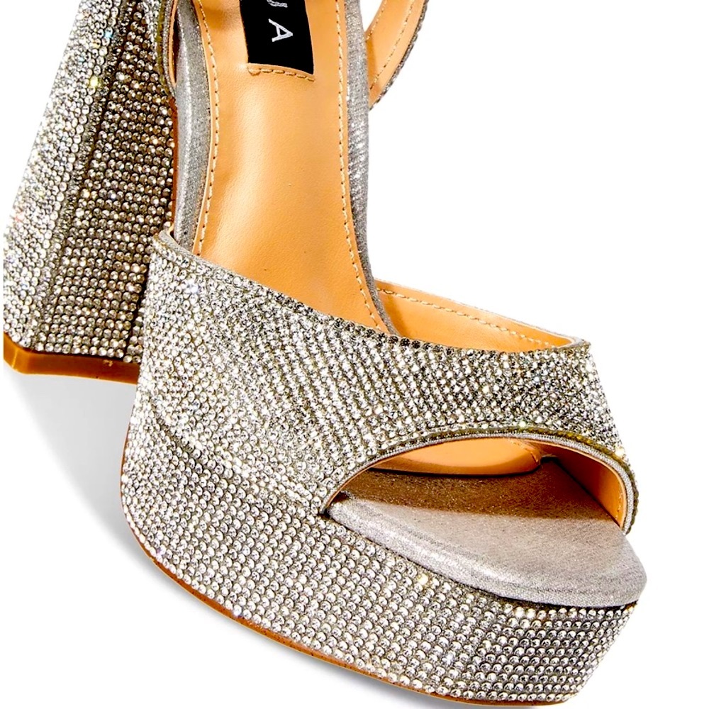 Aqua Lesly ankle strap high heel sandal